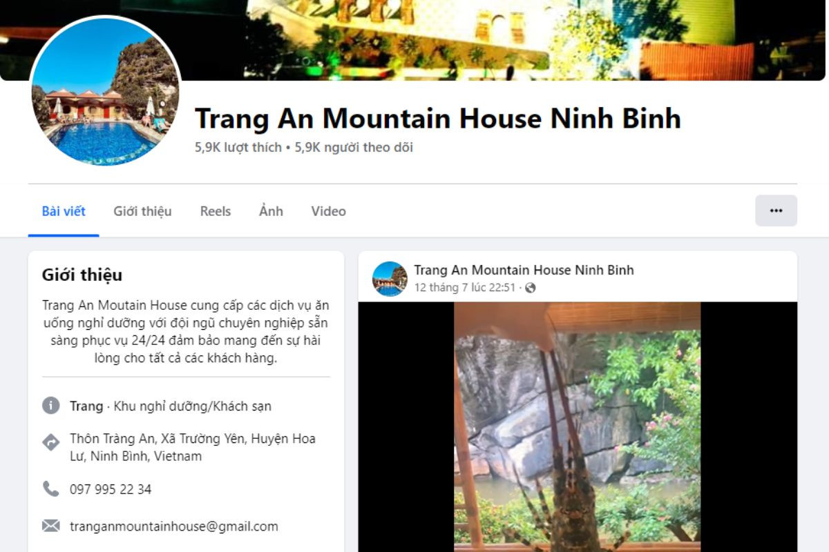 Liên hệ qua fanpage để nhận tư vấn từ homestay