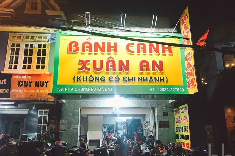 Bánh canh Xuân An là một trong những địa điểm ăn sáng Đà Lạt được thực khách lựa chọn ghé ăn